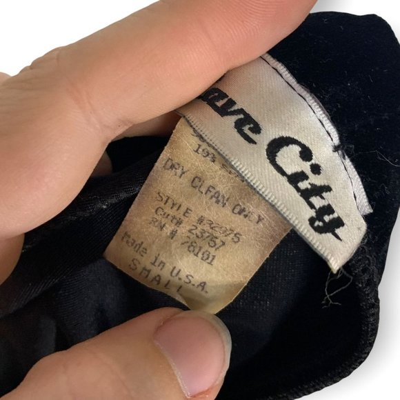 Vintage 90's Rave City Velvet Split Ankle Pants Small - Picture 5 of 10